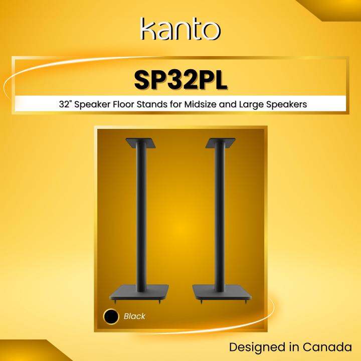 Kanto SP32PL 32" Bookshelf Speaker Stands with Rotating Top Plates and