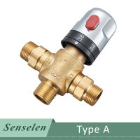 Senlesen Thermostatic Mixing Valve Brass Standard 12 Temperature Control Faucet Valve Thermostat Bathroom Shower Kitchen Tap