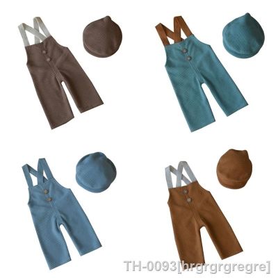 ✓○ hrgrgrgregre Recém-nascidos Fotografia Props Set Baby Boy Imagem Outfits Macacão Photo Studio Roupas Costume Hat