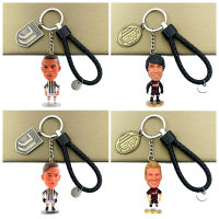 【cw】 Juventus C Rodibara Doll Keychain AC Milan Kakapiro Doll Key Chain ided Rope Pendant ！