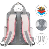 TINYAT T8561 Candy, abric Backpack, Waterproof, Feminina, Laptop Backpack, 15, Pink, Patchwork, School Bags, Bags For Teenage Girls