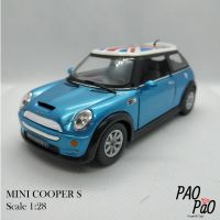 [PaoPao]โมเดลรถเหล็ก Mini Cooper S ของขวัญ ของเล่น ของสะสม ของแต่งบ้าน ตั้งโชว์ ไขลานวิ่งได้