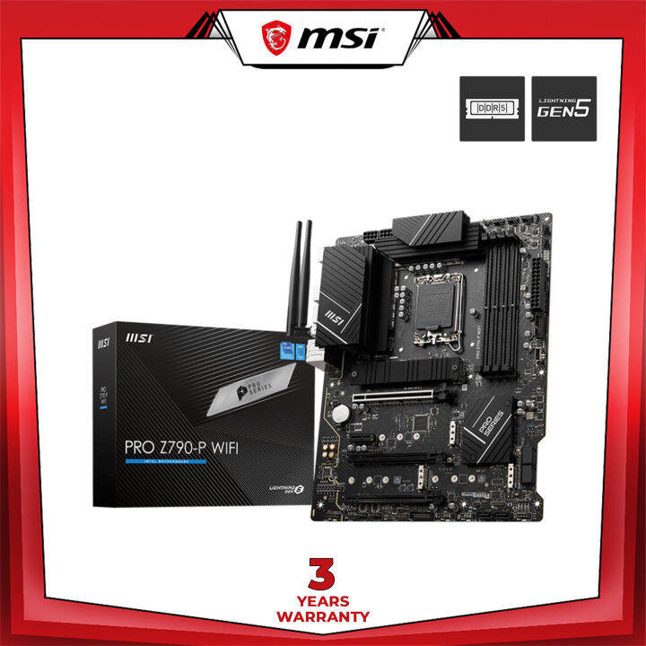 MSI PRO Z790-P WiFi ATX Motherboard, LGA 1700, Intel Z790, 4x Dual ...