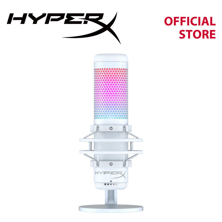 HyperX QuadCast S White RGB USB Condenser Microphone