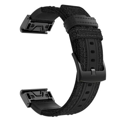▣♂ For Garmin Fenix 5X 5 Plus Wrist Band Strap 22mm 26mm Quick Easyfit Leather Nylon Watchband For Garmin Fenix 7X/3 3HR Bracelet