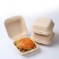 【hot】 20/30/50pcs Disposable Eco-Friendly Bento Storage Food Prep Fruit Salad Hamburger Writable