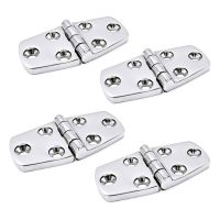 New 4 Pieces Stainless Steel Strap Hinge 180 Degree Folding Door Hinge Heavy Duty Casting Hinge For Marine Boat Yacht