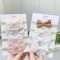 【hot sale】✼▬ C10 4 Pcs/Set Baby Infant Printed Floral Hair Bows Headband Lace Leopard Hair Accessories for Toddler