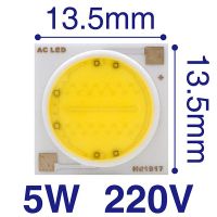 【popular】 Correct Engineering Service Limited 5ชิ้น LED COB ชิป18W 15W 12W 9W 7W 5W 3W AC220V 230V ไฟ IC อัจฉริยะลูเมนส์ LED ชิปลูกปัด DIY สำหรับไฟสปอตไลท์ LED