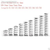 ❒♂ 20pcs/lot 0.4mm Stainless Steel Micro Small Compression spring OD 3mm/4mm/5mm/6mm length 5mm to 50mm