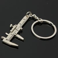 ใหม่แฟชั่นกุญแจรถ MINI vernier caliper แบบพกพา0-40มม. พวงกุญแจวัดเครื่องมือวัดรถ TURBO Key CHAIN แหวนไม้บรรทัดคาลิเปอร์