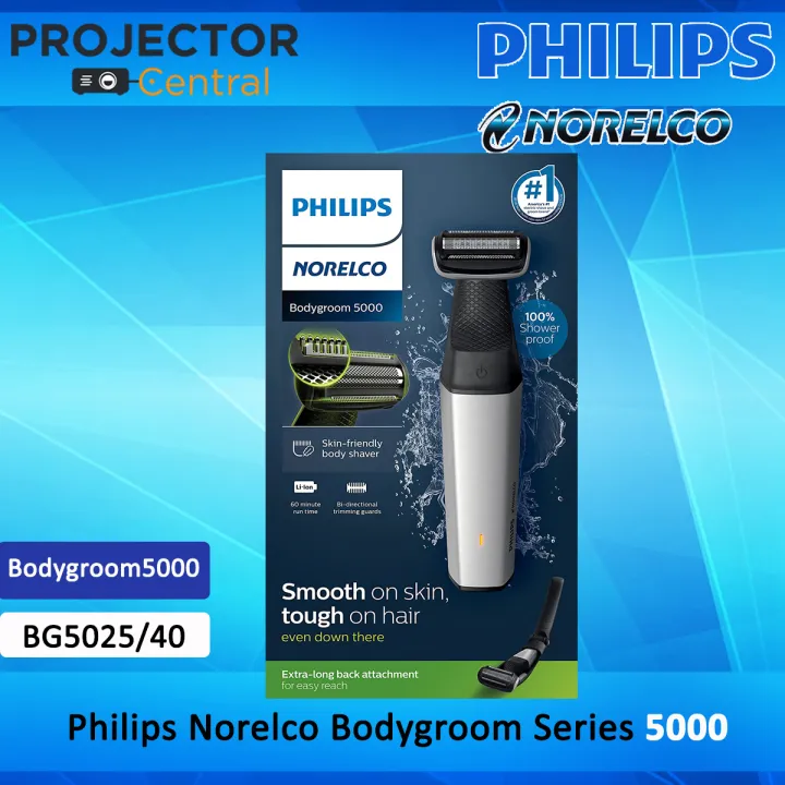 Philips Norelco Bodygroom Series 5000 Showerproof Body Trimmer for Men