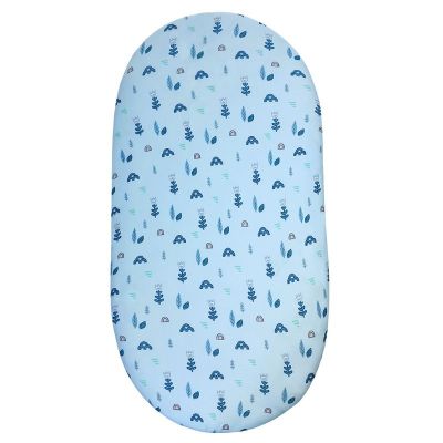 Newborn Mattress Crib Sheet Baby Diaper Changing Pad Bedding Cartoon Printed Cradle Cover for Baby Moses Basket Bed