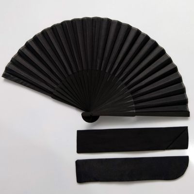 【CW】 Classic Folding Fan Decoration Hand Held 1 Piece Ancient Style Chinese Style Cosplay Dancing Smile Fan Wedding