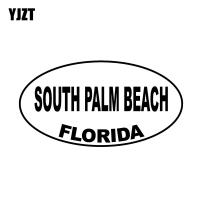 【CW】 YJZT 14.5CMx7.7CM PALM BEACH FLORIDA Oval Vinyl Decal Car Sticker C10-01652