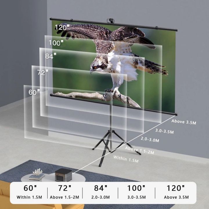 3dจอโปรเจคเตอร์พร้อมขายึด-100-นิ้ว-ม้วนเอง-ภาพสด-แบบแขวนติดผนังขนาด-พกพา-tripod-projector-screen-hd-16-9-4k-100-inches