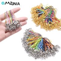 【YF】☸◘  10-50pcs Colorful Cord Clasp Lanyard Cords With Keychain Charms Keyring Accessories