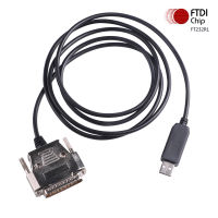 FTDI USB RS232ไปยังสายเคเบิล DB25สำหรับ Fanuc CNC Control Data Transfering Serial Cable Compatible C-232R US-232R