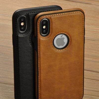 Soft PU Leather Case For iPhone 13 12 11 14 XR XS Max X Shockproof Back Cover Soft TPU Business Phone Case For iPhone XR 7 8Plus