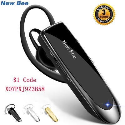 【jw】✘△☢  New Bluetooth V5.0 Headset Headphones Hands-free Earphones 22H Music Earpiece with CVC6.0 Mic for Business/Driving