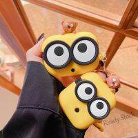 【hot sale】 ™ C02 Airpods Case Minions Cute with Hanging Ring Soft Silicone Case Wireless Earphone Casing Cover for Airpods 1/2/pro