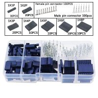 310pcs/Set Dupont Wire Jumper Pin Header Connector Housing Kit Male Crimp Pins+Female Pin Connector Terminal Pitch With Box