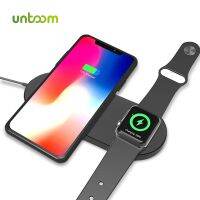 2 in 1 Wireless Charger for iPhone X 8 8Plus for iWatch Series 1 2 3 Qi Fast Wireless Charging for Apple Watch 1 2 3 Samsung S8