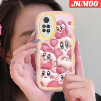 เคส JIUMOO สำหรับ Xiaomi Redmi Note 11 Pro 5G Note 11e Pro 3D รูปสัตว์สีชมพูดีไซน์ใหม่คอลอร์เวฟเดอร์กันกระแทกแบบใสนิ่มเคสมือถือเคสโปร่งใสลายกล้องถ่ายรูปฝาครอบป้องกันซิลิก้าเจลที่สร้างสรรค์