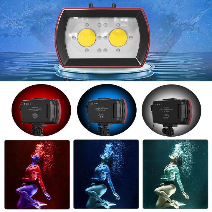 Seafrogs IPx8 Waterproof 40m LED Video Light Support Camera Flash