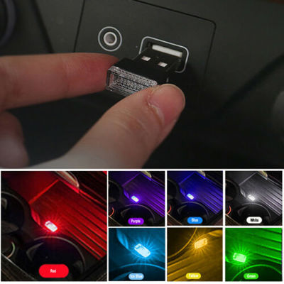 Xiangtanzong ไฟ LED ติดภายในรถอุปกรณ์เสริมโคมไฟขนาดเล็กไฟนีออนสร้างบรรยากาศภายในรถยนต์แบบ USB