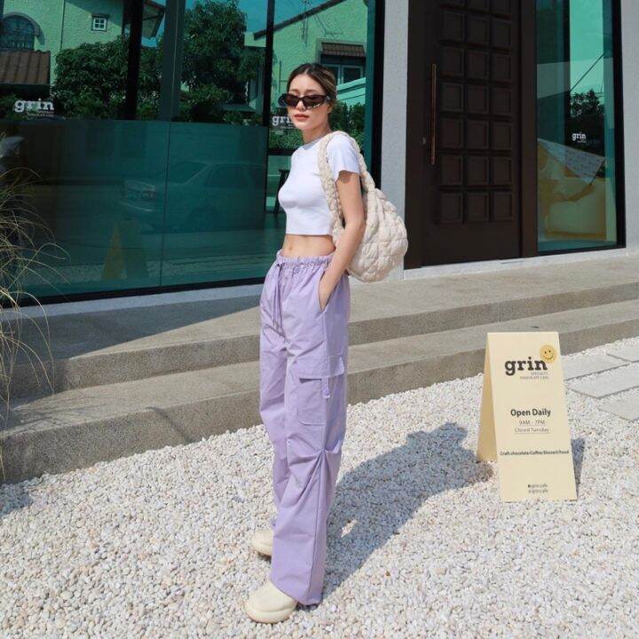 codjiang-ling-พร้อมส่ง-y2k-pastel-cargo-pants-430ฟรีส่ง-เข้ารัวๆ-กางเกงคาร์โก้-ที่ทำมากี่รอบ-ก็ขายดี-glam