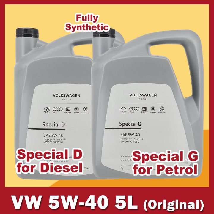 5L original VW 5W40 Benzin Motoröl G052502M4 Special G 502.00 / 505.00 Audi  VAG - Flex-Autoteile
