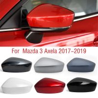 ฝาครอบประตูกระจกด้านข้างปีกรถยนต์สำหรับ Mazda 3 Axela M3 2017 2018 2019