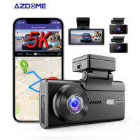 【การ์ด Sd 64G ฟรี】กล้องติดรถยนต์ AZDOME True 5K (5160P) พร้อมหน้าจอ 4 นิ้ว กล้องหลังห้องโดยสารด้านหน้า 4K+1080P+1080P,กล้องติดรถยนต์ UHD 3 ช่อง,WIFI,GPS,รุ่นจอดรถ,จับภาพทุกรายละเอียดบนท้องถนนได้อย่างชัดเจน