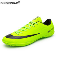 BINBINNIAO Men Women Professional Soccer Shoes Cleats Football Boots Kids Boys TF AG Teens Sport Sneakers size 28-44