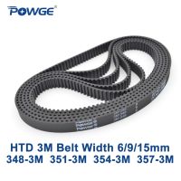 Powge Htd 3M เข็มขัดจับเวลา C = 348 351 354ความกว้าง357 6/9/15Mm ฟัน116 117 118 119ซิงโครนัส348-3M 351-3M 354-3M 357-3M M