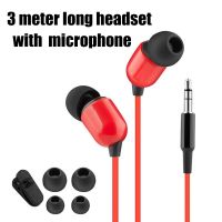 3 Meter Long 3.5mm Wired Headset With Microphone / Fit For Anchor Broadcast Live Sound Card Recording Double Bass Earphone / Universal PC Laptop Stereo Smartphones Subwoofer Headset