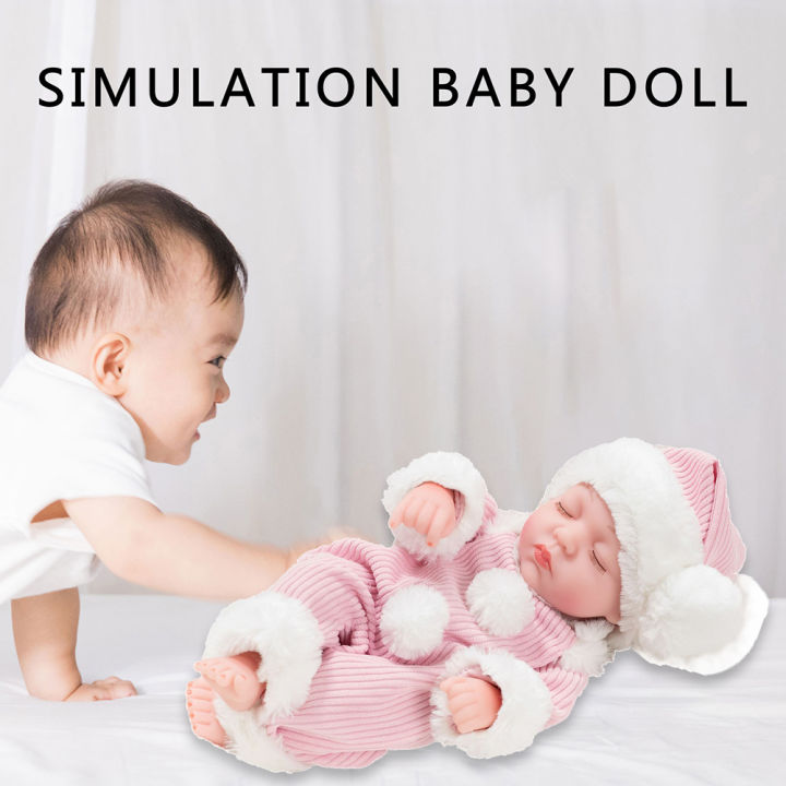 ตุ๊กตาซิลิโคนเด็กแรกเกิด-ของเล่นเด็กตุ๊กตาเด็กทารกเหมือนมีชีวิตยืดหยุ่นทำจากไวนิลสมจริง