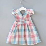 Đầm Bé Gái Mới 2020 Đầm Khoét Lỗ Thêu Cotton Mùa Hè Cho Trẻ Em Quần Áo Trẻ