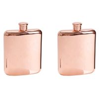 2X 6 Oz Stainless Steel Vodka Hip Flask Flask for Alcohol Bottle Liquor Whiskey Bottle Groomsmen Gifts