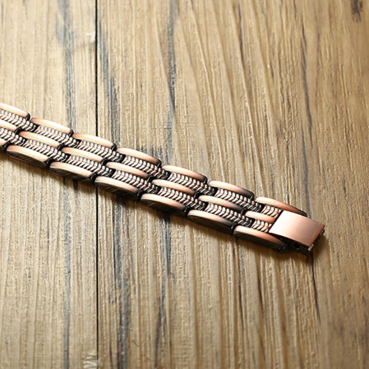 wheat-magnetic-bracelet-copper-vintage-energy-wrist-band-magnetic-bracelet-men-hologram-copper-bracelet-bangles-for-men-women
