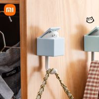 Xiaomi Creative Cat Hook Cute Seamless Housekeeper On Wall Hooks Key Umbrella Towel Cap Coat Rack Wall Decoration Picture Hangers Hooks