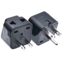 Universal Japan America 2 in 1 EU UK AU to US Travel Adapter Plug Type A/B Canada Thailand Electric Power Charger Convert Plug Wires  Leads  Adapters