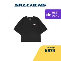 Skechers สเก็ตเชอร์ส เสื้อยืดแขนสั้น ผู้หญิง UV PROTECT Logo Play Collection Short Sleeve Tee - L223W070