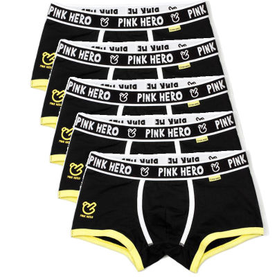 5pcslot Pink Heroes Classic Men Underwear Boxers High Quality Cotton Male Panties comfortable Cost-effective MLXLXXL