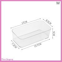 Manao กล่องใสสำหรับจัดระเบียบลิ้นชักกล่องเก็บของกล่องเก็บของลิ้นชักห้องครัวกล่องเครื่องสำอางกล่องแบ่งสำนักงาน