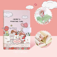 Kawaii Notebook Box Set Notepads Stationery Cute Purple Pink Diary Budget Book Journal and Washi Tape Gift School Supplies