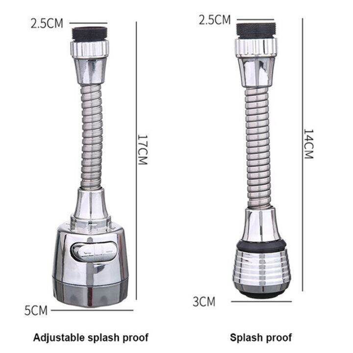 หัวแปลงตัวต่อขยายแบบหมุนได้สำหรับก๊อกน้ำก๊อกน้ำสำหรับห้องครัวฝักบัวประหยัดน้ำหัวพ่นแรงดันสูงในห้องน้ำฝักบัวประหยัดน้ำ