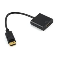 【original】 Shajalal Trading สายอะแดปเตอร์แปลงที่ HDMI ตัวเมียพอร์ตการแสดงผลตัวผู้สำหรับพีซี-สีดำ