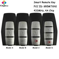 KEYECU กุญแจ Mobil Remote Control อัจฉริยะพร้อม2 3 4ปุ่มชิป4A 433Mhz สำหรับ Mitsubishi Outlander 2021 2022 2023 Fob KR5MTXN1